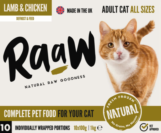 Raaw Lamb and Chicken Cat Food