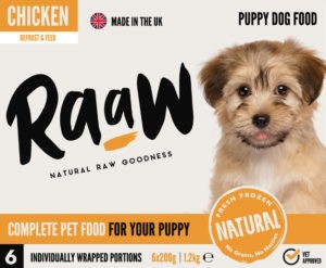 Raaw Chicken Puppy Dog Food
