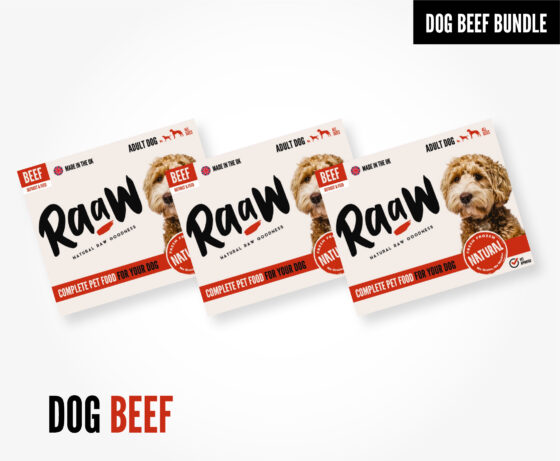 RaaW Beef Bulk Box for Working Dogs 9.6kg